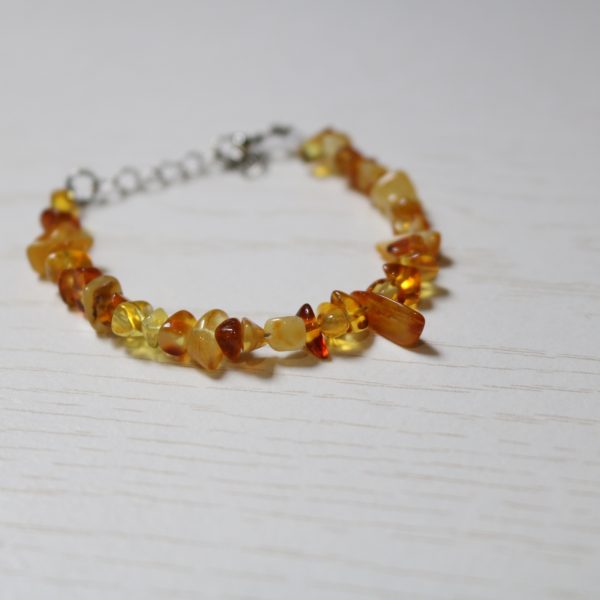 Bracelet Ambre Multicolore – Perles baroques A
