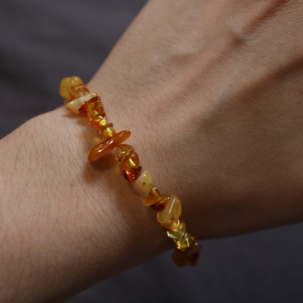 Bracelet Ambre Multicolore – Perles baroques A