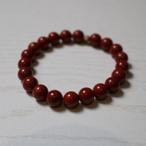 Bracelet Jaspe Rouge – Perles 8mm AA