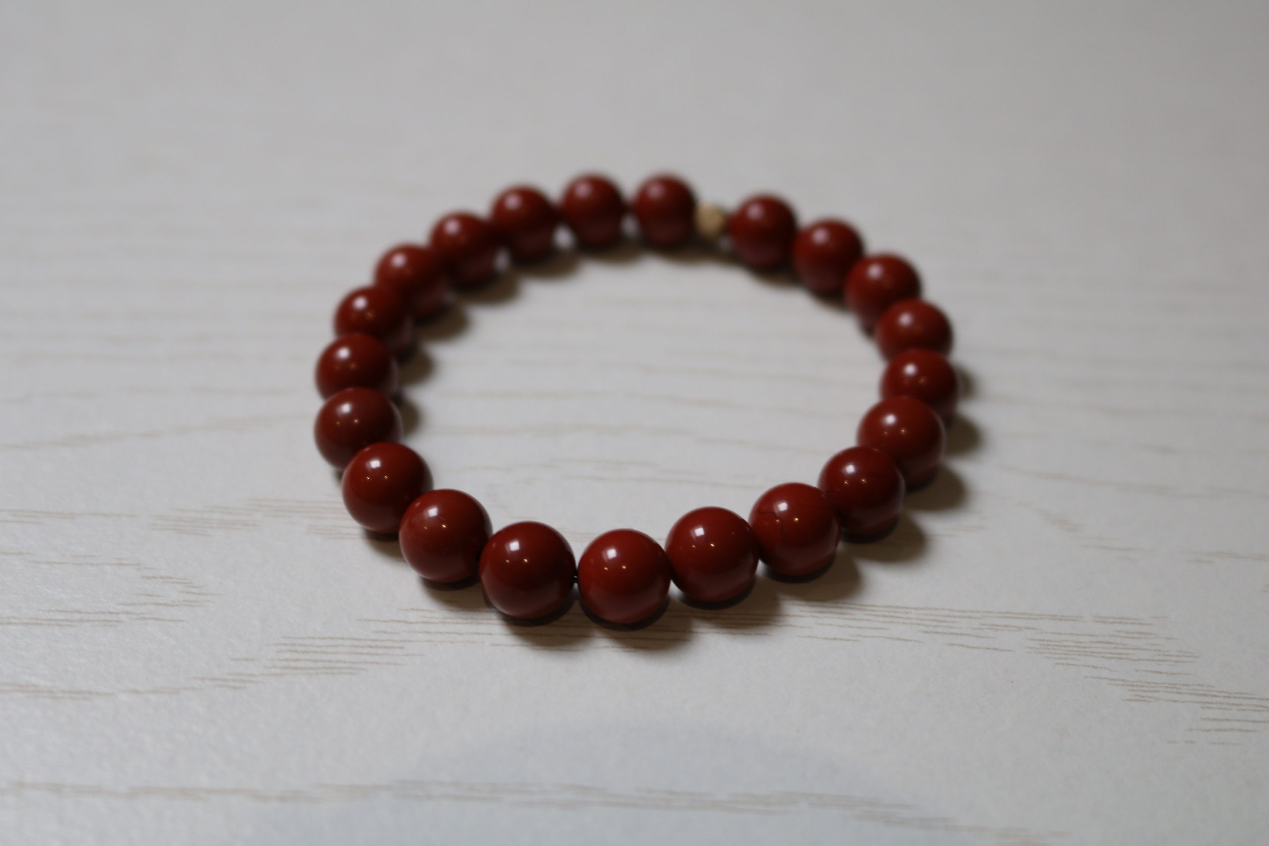 bracelet jaspe rouge AA Afrique boules perles 8mm