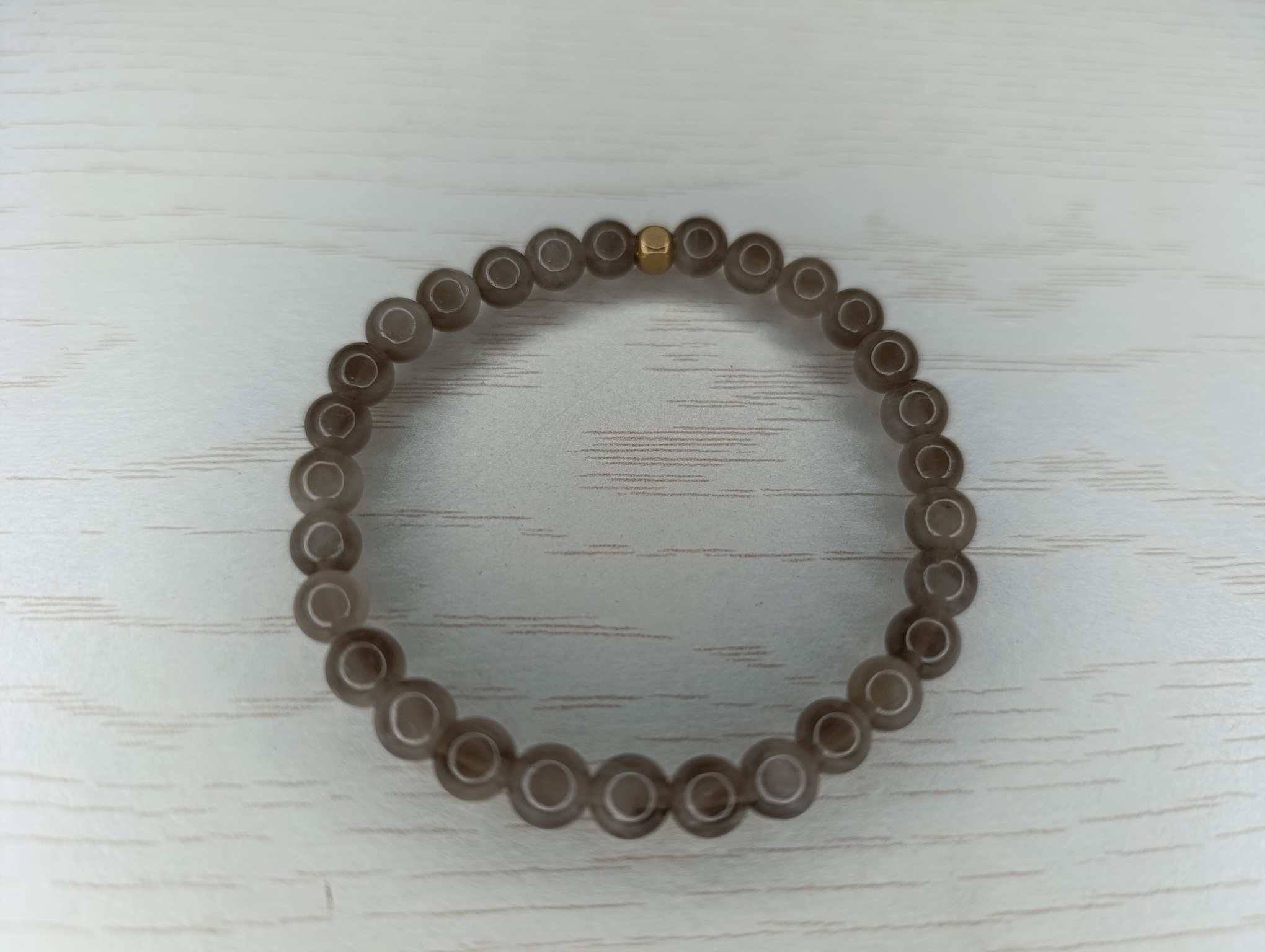 quartz fumé perles boules 6 mm gris transparent