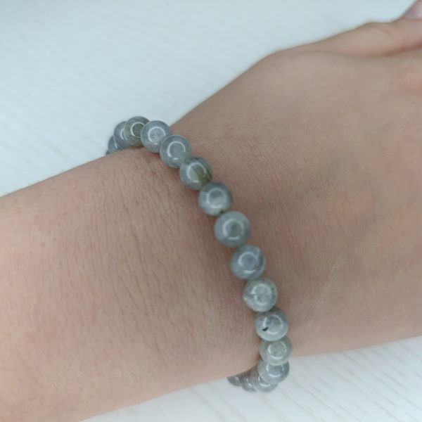 Bracelet Labradorite grise – Perles 6mm A