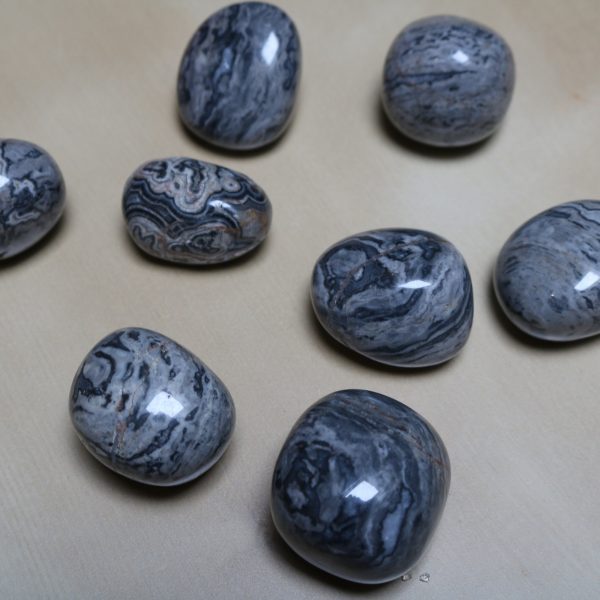 Pierre Agate Crazy Lace Grise – Taille 3-4cm AA