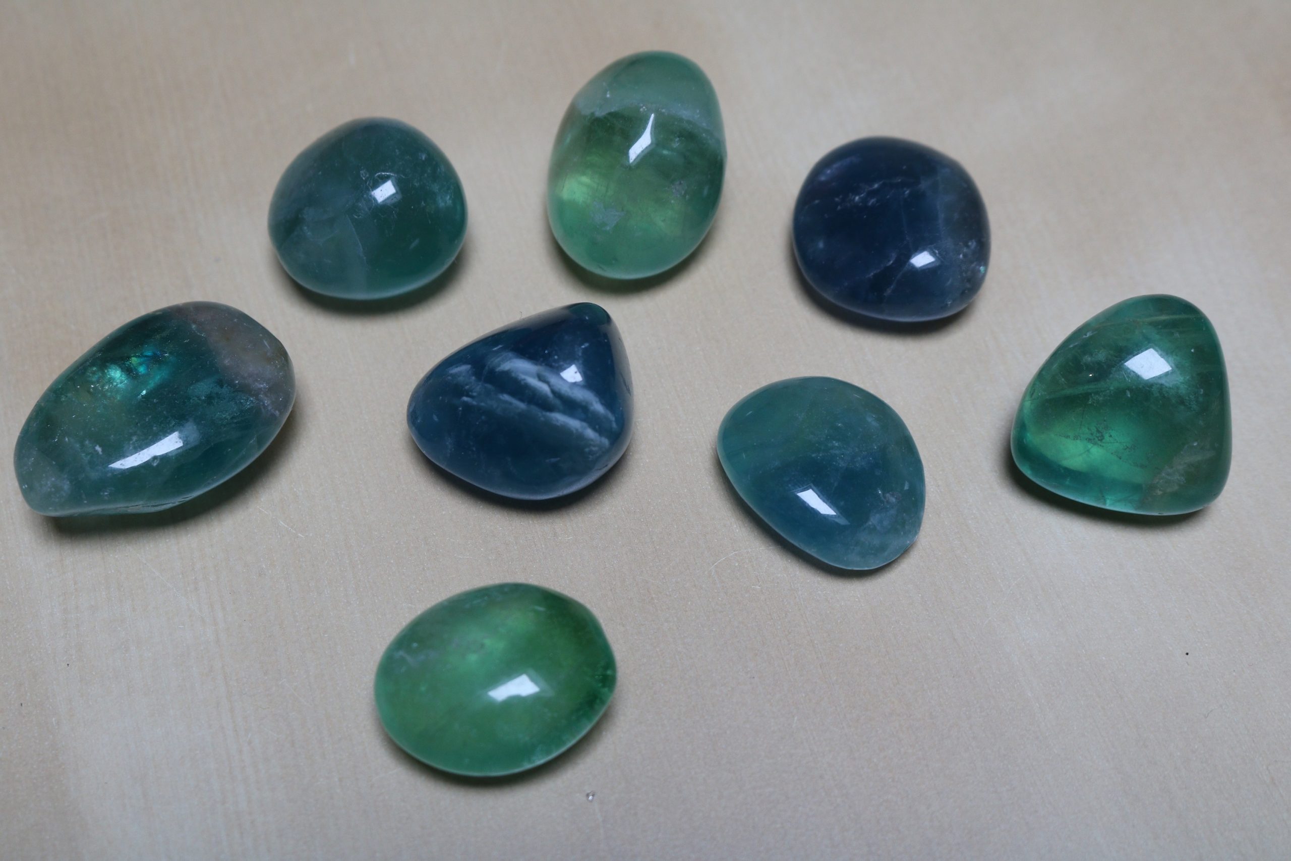 Pierre Fluorine Bleue / Verte - Taille 2-3cm AA – Image 2