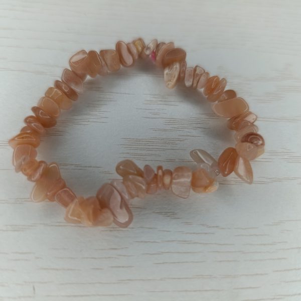 Bracelet Pierre de Lune – Perles baroque rose A