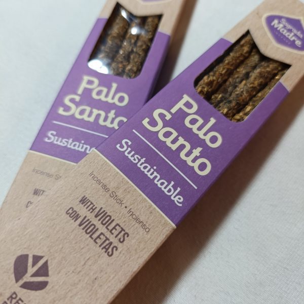 Encens artisanal Palo Santo avec Violettes