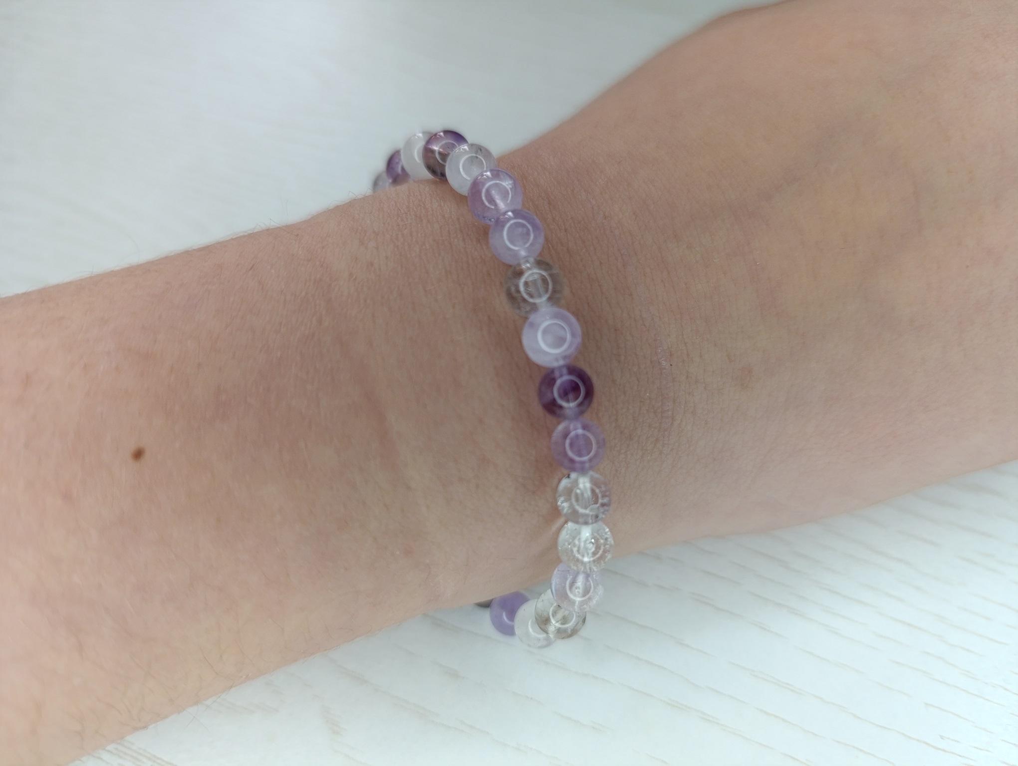 bracelet super seven brésil boule 6mm qualité A