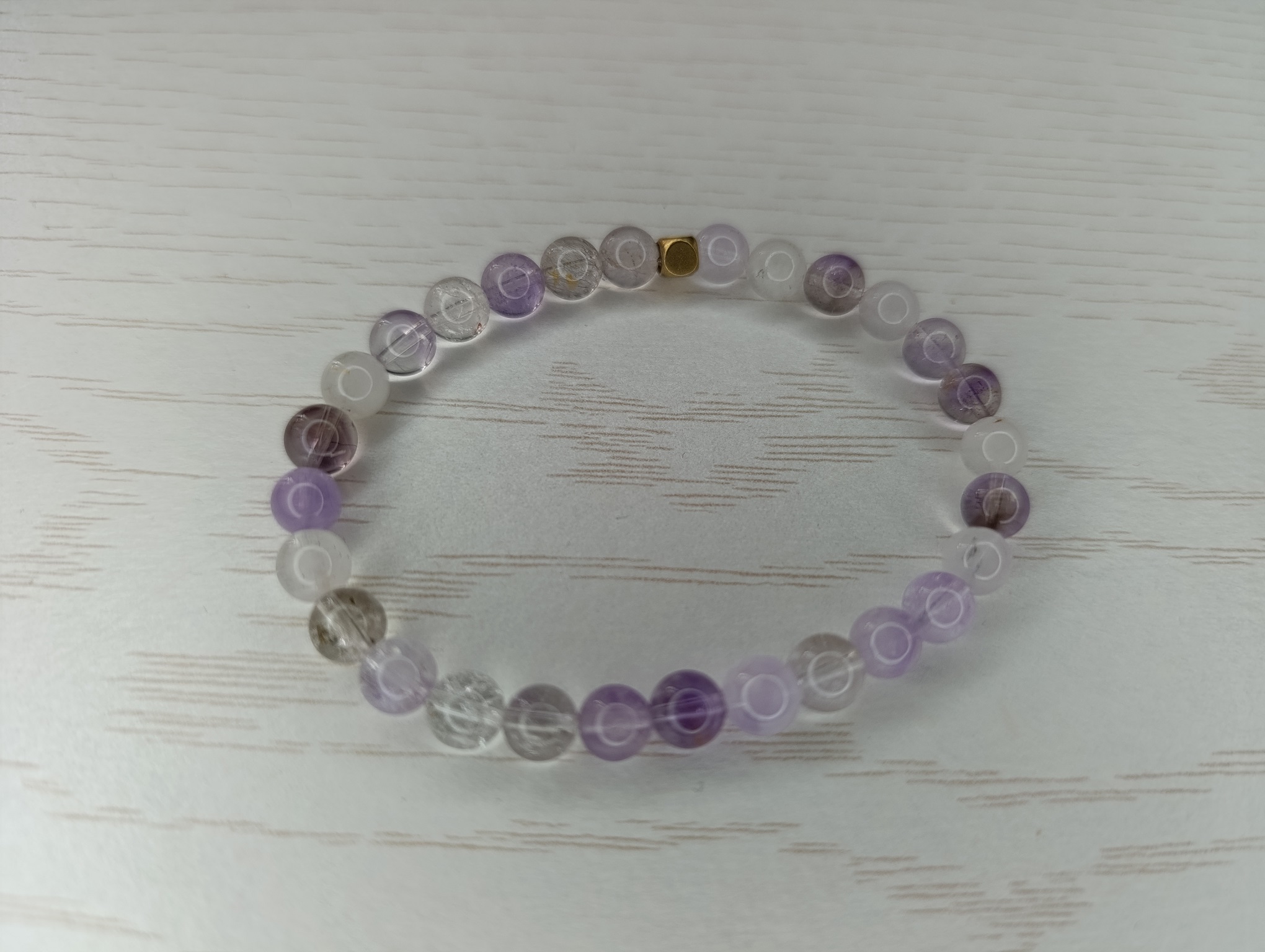 bracelet super seven brésil boule 6mm qualité A