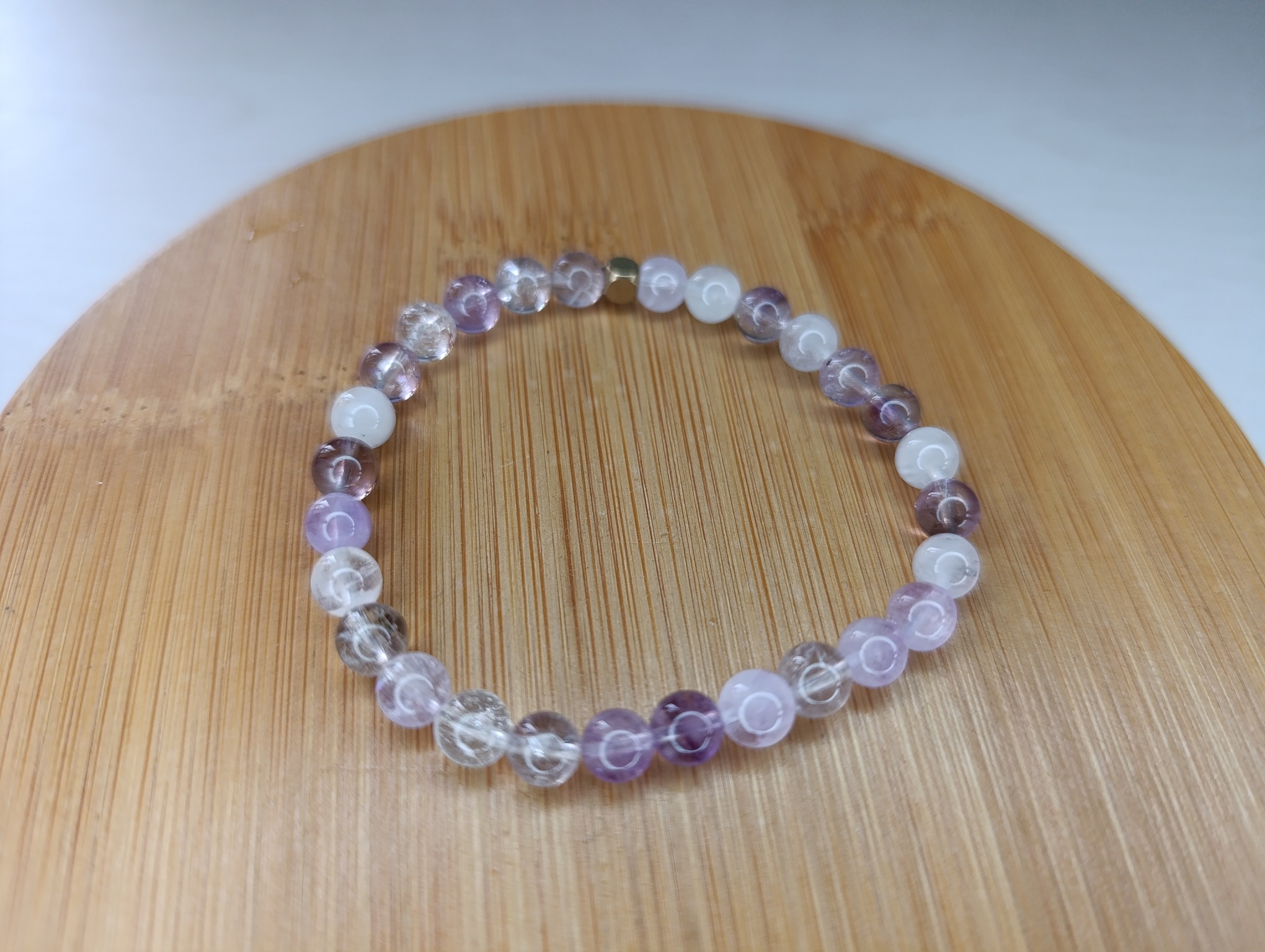 bracelet super seven brésil boule 6mm qualité A