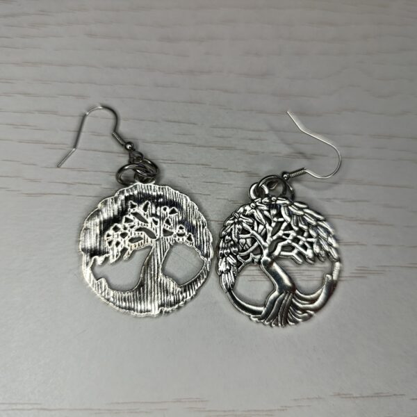 Boucles d&rsquo;oreilles Arbre de Vie Rond 3cm