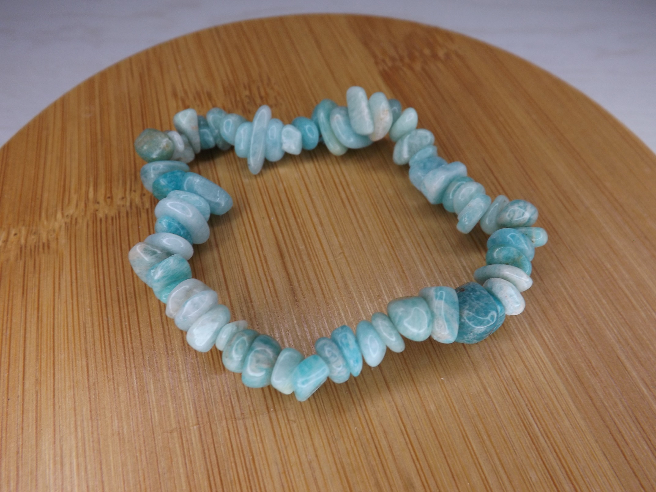 bracelet amazonite baroque Pérou qualité A