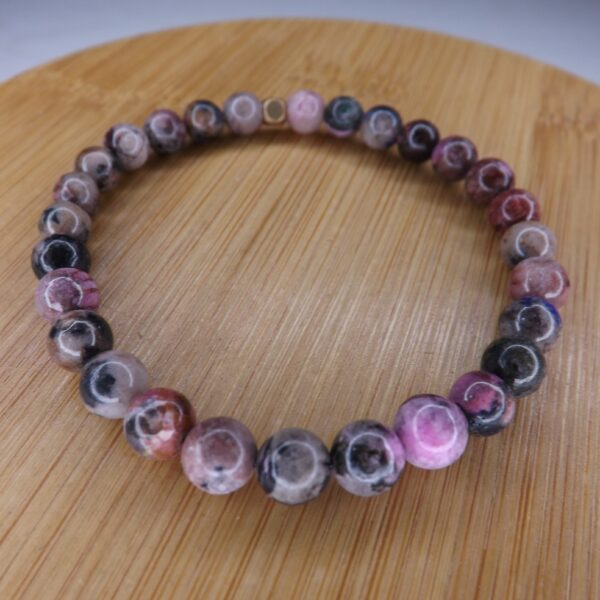 Bracelet CobaltoCalcite – Perles ronde 6mm A