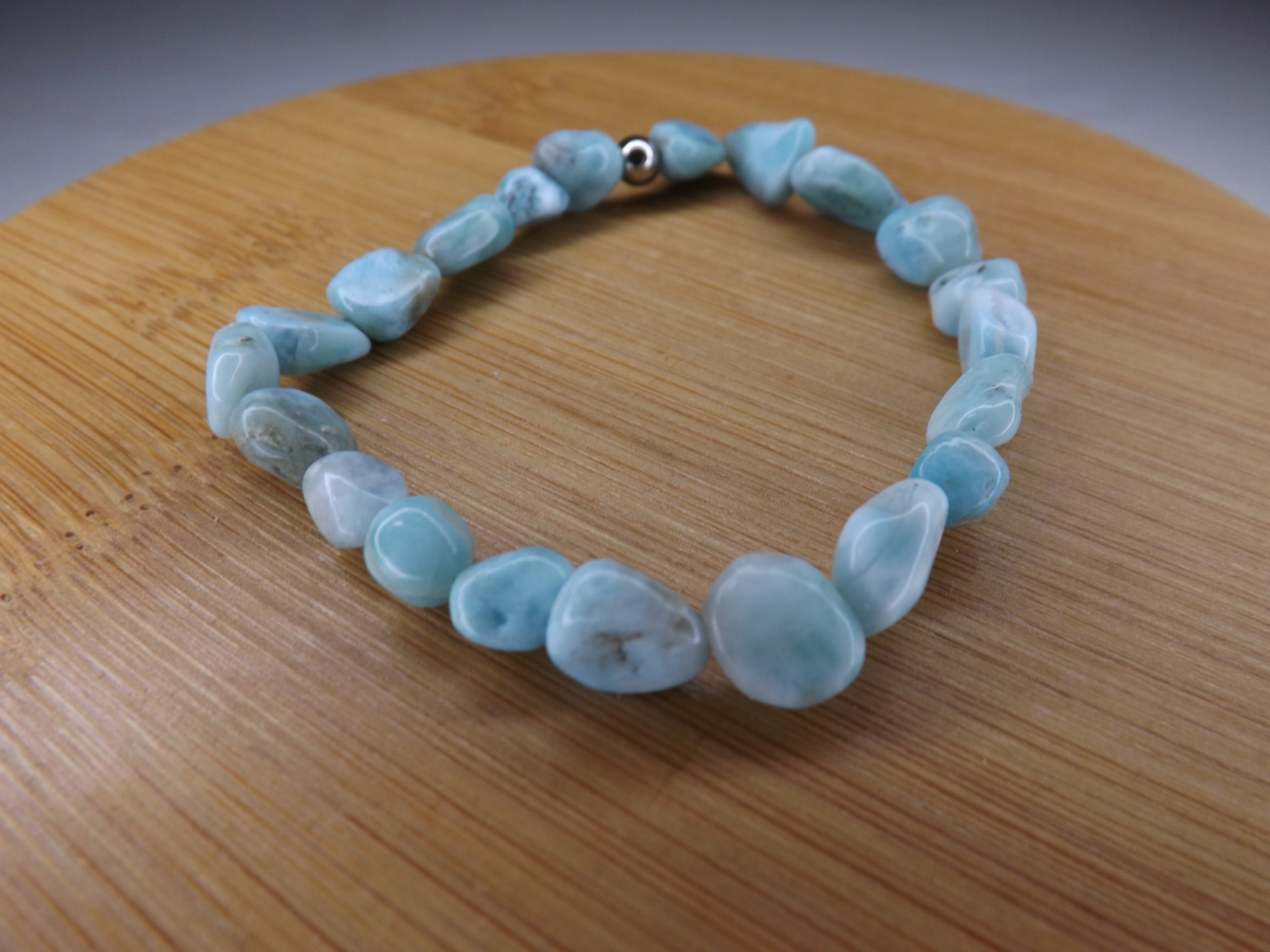 bracelet baroque en larimar qualité A république dominicaine
