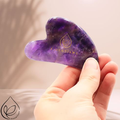 esssentiana gua sha 80mm améthyste qualité A Brésil