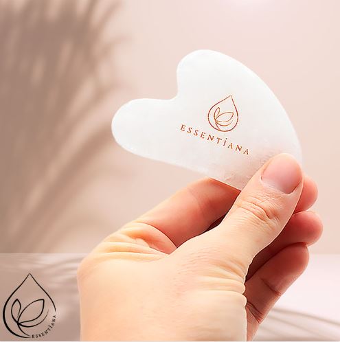 esssentiana gua sha 80mm cristal de roche qualité A Brésil