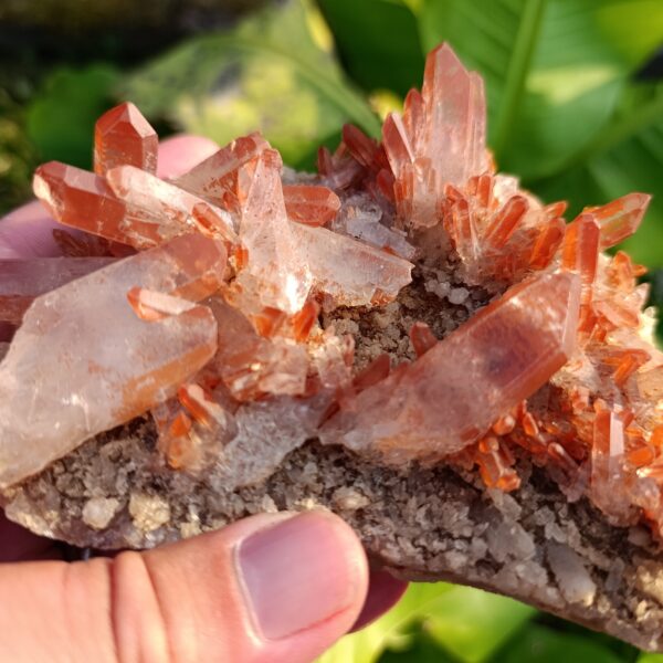 Pierre brute Druse en Quartz Mandarine – 526 gr- Qualité A