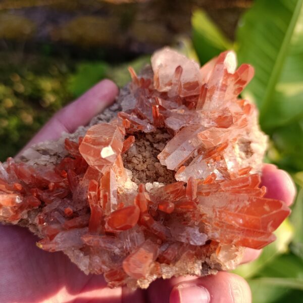 Pierre brute Druse en Quartz Mandarine – 526 gr- Qualité A