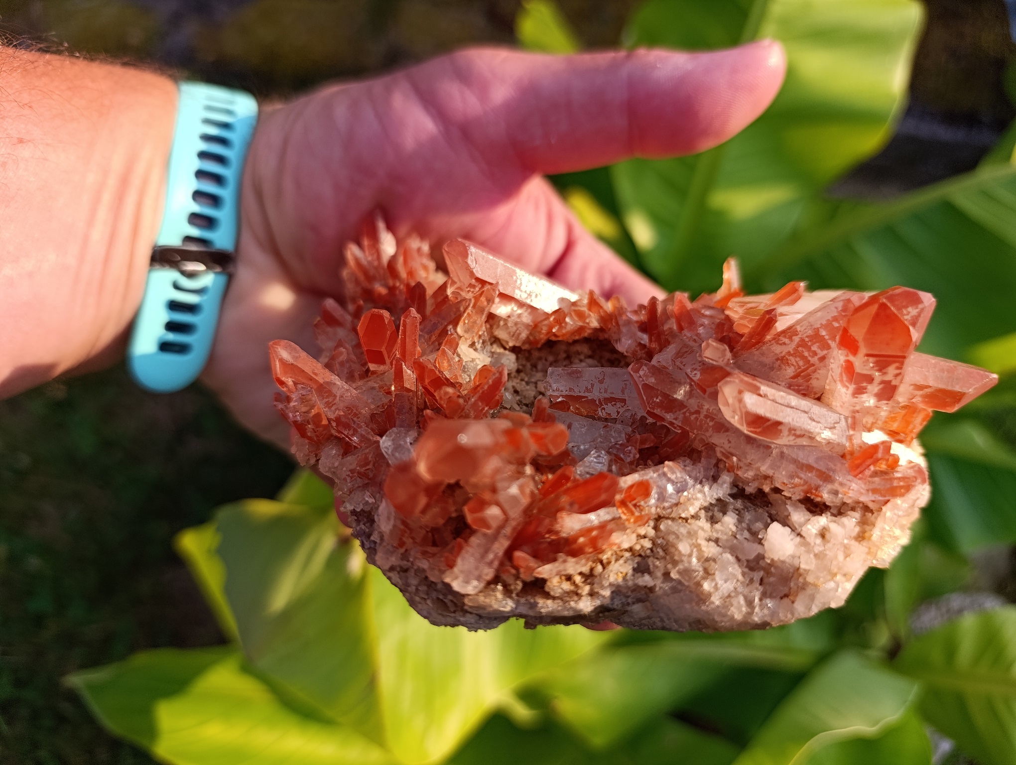 Druse Quartz mandarine qualité A Brésil