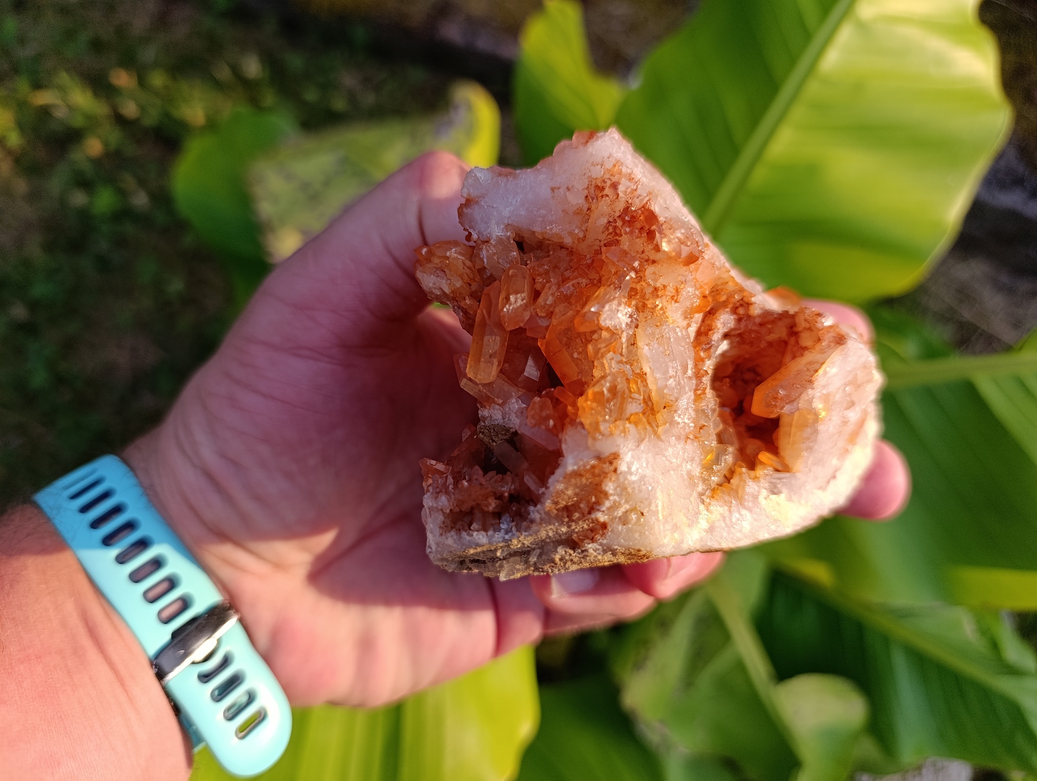 Druse Quartz mandarine qualité A Brésil