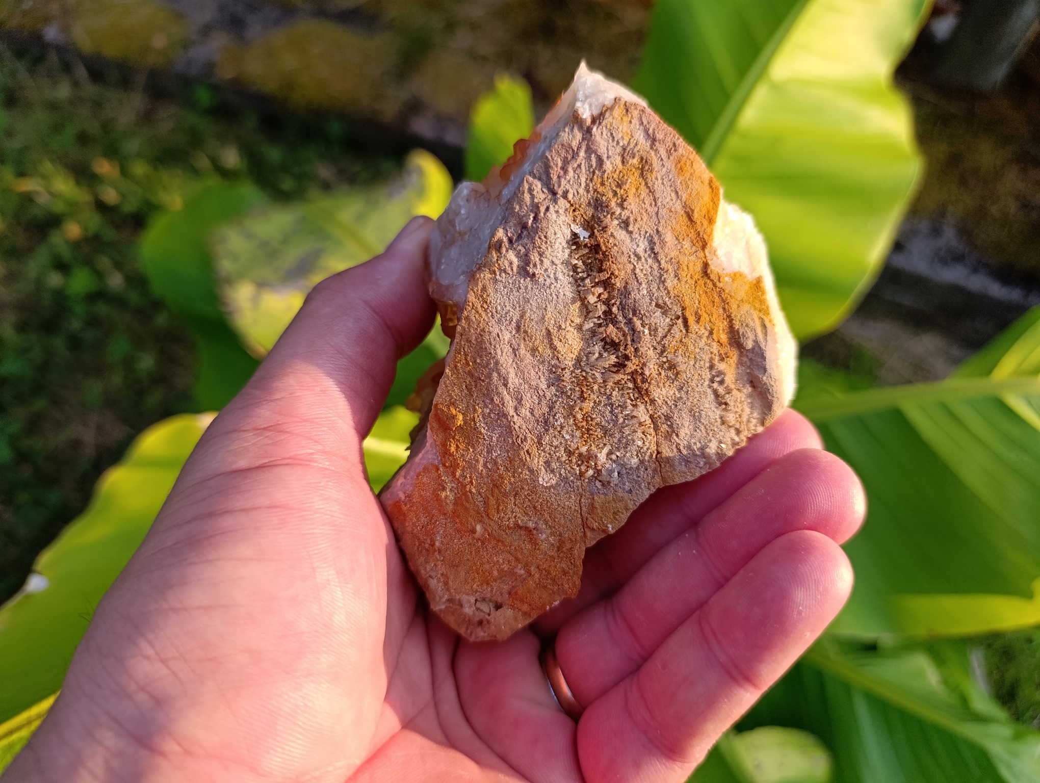 Druse Quartz mandarine qualité A Brésil