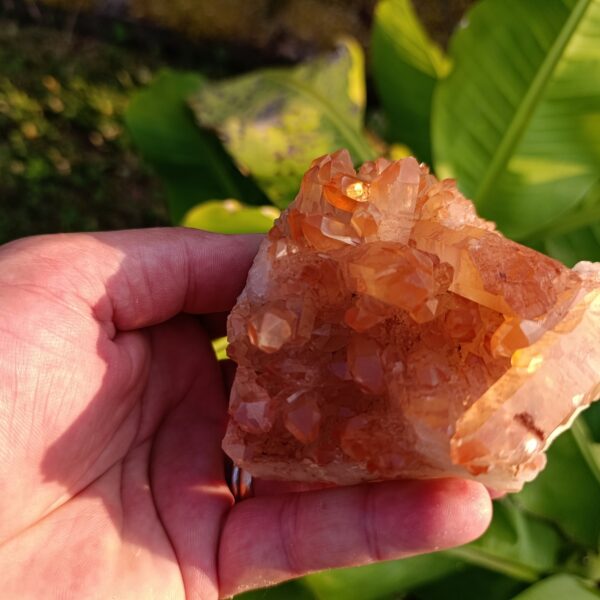 Pierre brute Druse en Quartz Mandarine – 687 gr- Qualité A