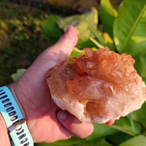Pierre brute Druse en Quartz Mandarine – 687 gr- Qualité A