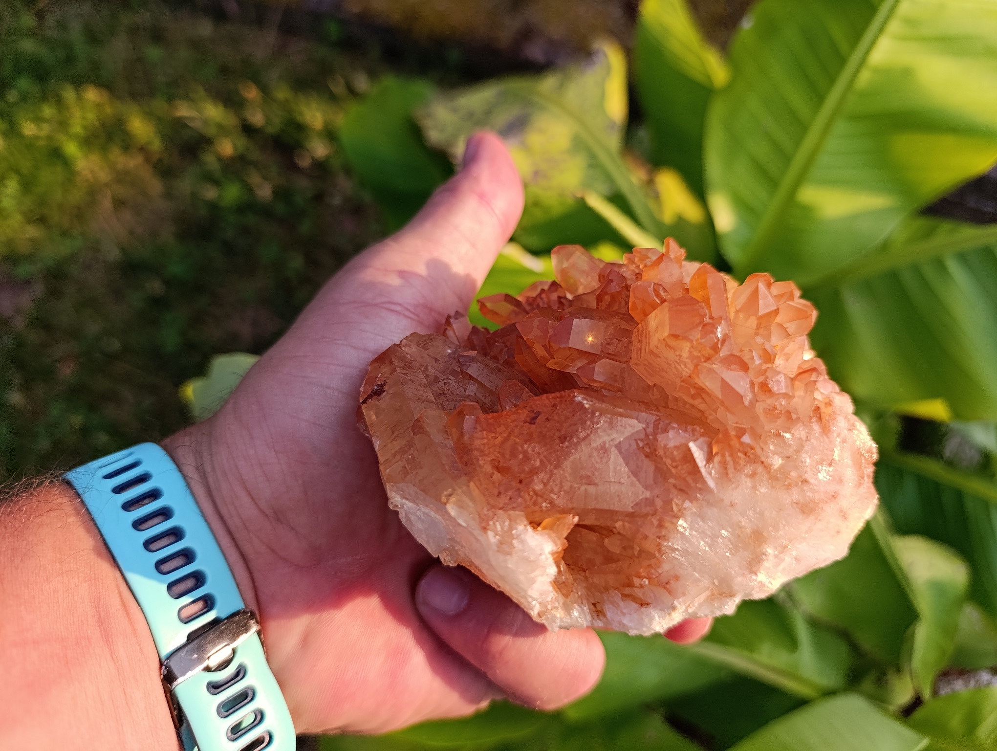 Druse Quartz mandarine qualité A Brésil