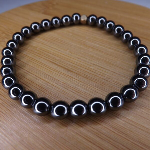 Bracelet en Hématite synthétique – Perles 6mm