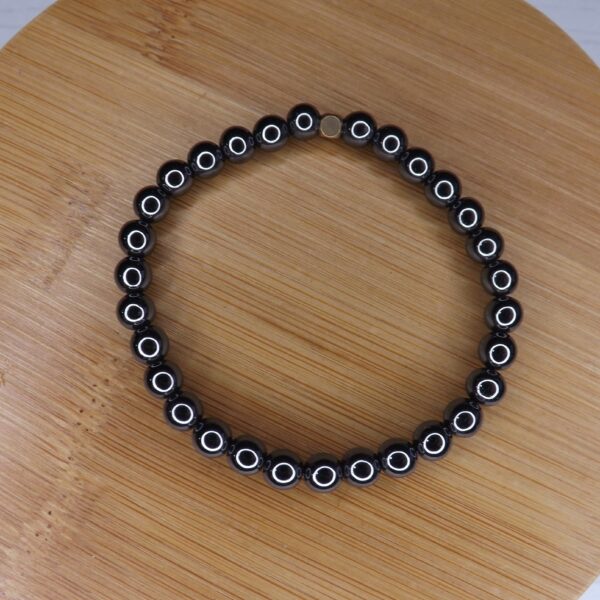 Bracelet en Hématite synthétique – Perles 6mm