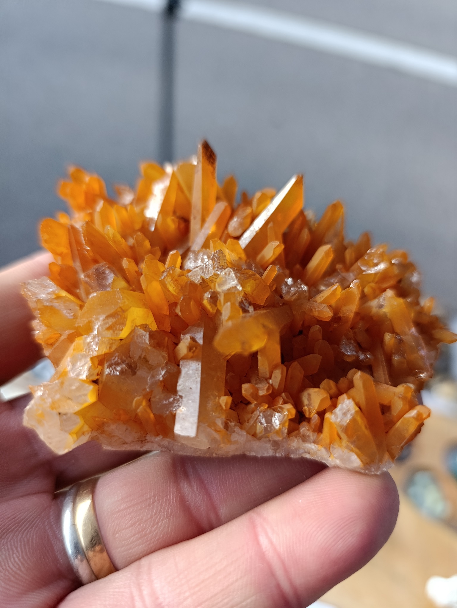 Druse Quartz mandarine qualité A Brésil
