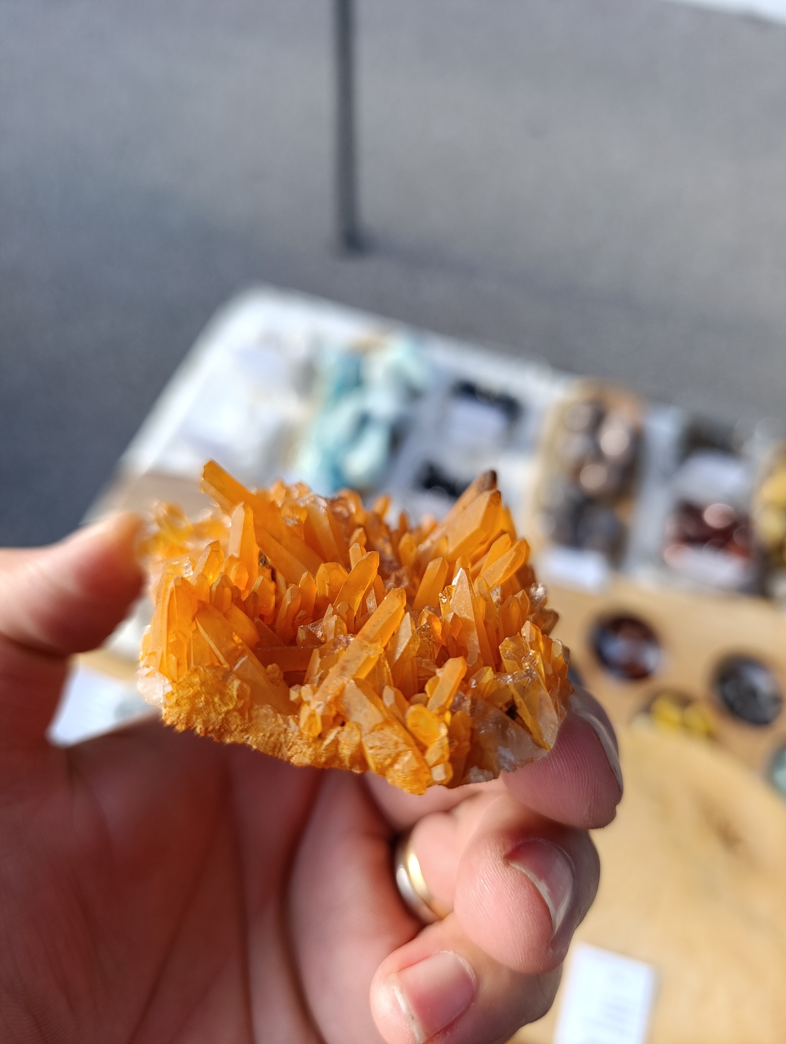 Druse Quartz mandarine qualité A Brésil