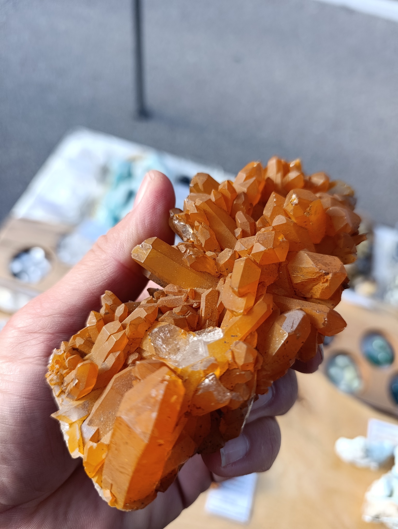 Druse Quartz mandarine qualité A Brésil