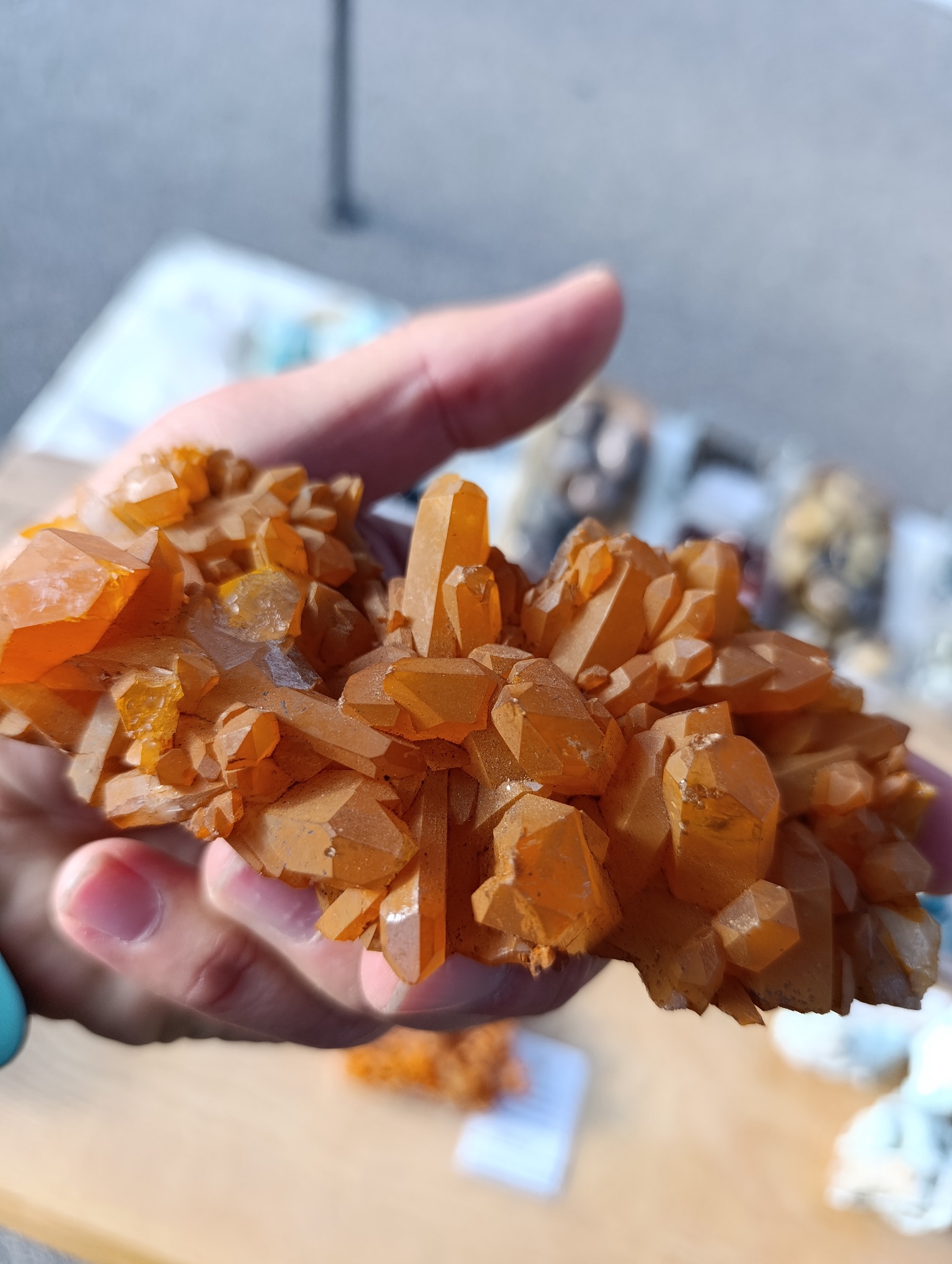 Druse Quartz mandarine qualité A Brésil