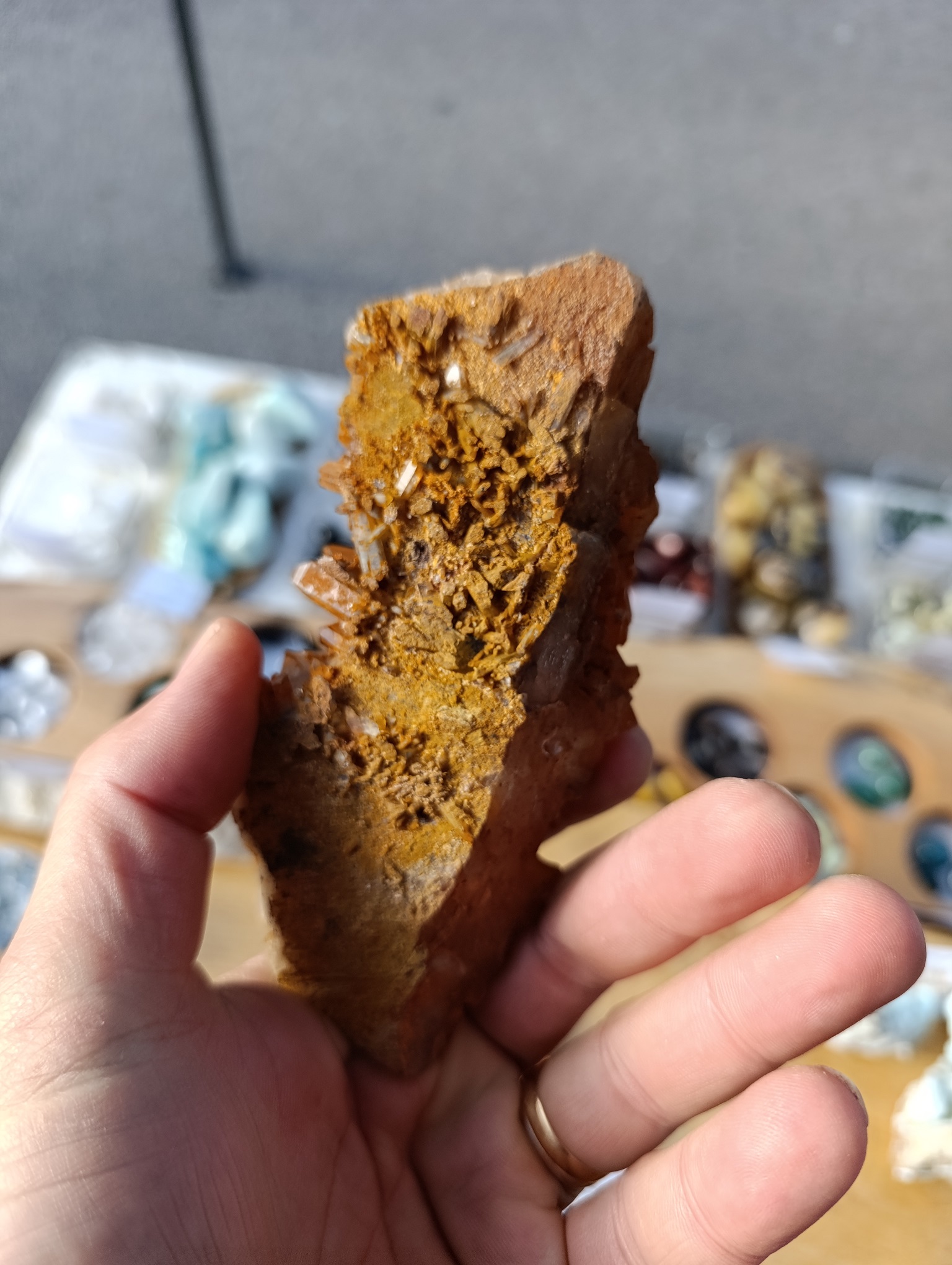 Druse Quartz mandarine qualité A Brésil