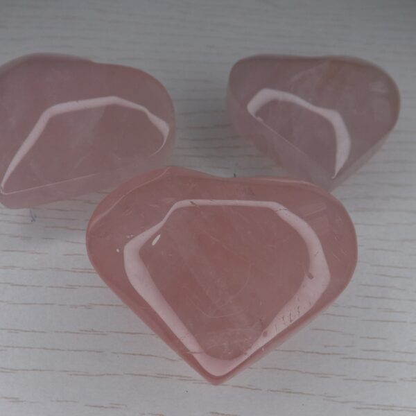 Coeur en Quartz Rose qualité A