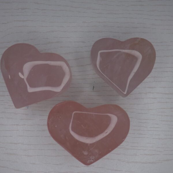Coeur en Quartz Rose qualité A