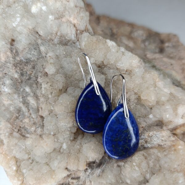 Boucles d&rsquo;oreilles Lapis Lazuli Larme