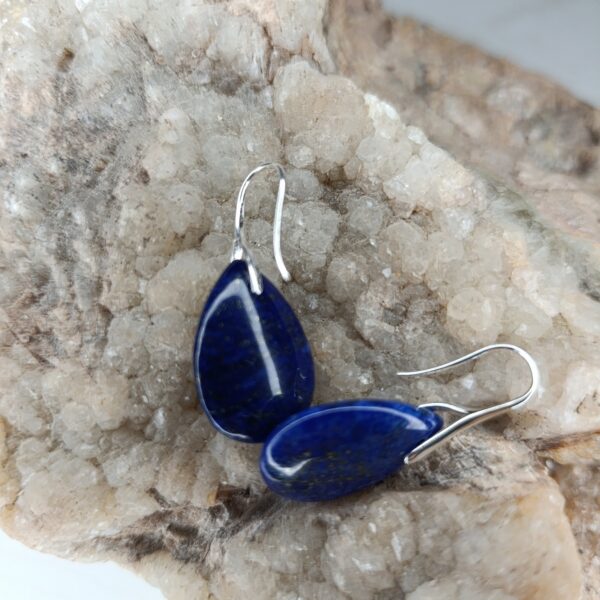 Boucles d&rsquo;oreilles Lapis Lazuli Larme