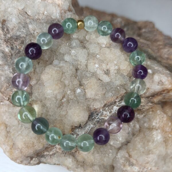 Bracelet Fluorine multicolore – Perles 8mm A Chine