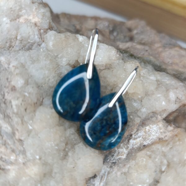 Boucles d&rsquo;oreilles en Apatite Larme
